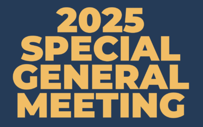 Special General Meeting – 5th November